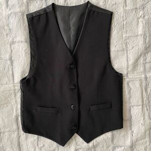 Vest reversible black and grey youth boys size 8-10